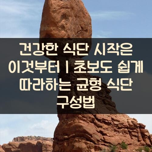 건강한 식단 시작은 이것부터｜초보도 쉽게 따라하는 균형 식단 구성법