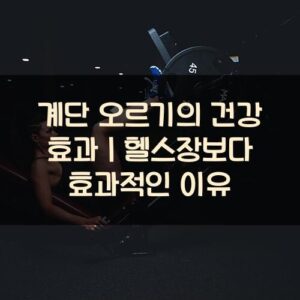 계단 오르기의 건강 효과｜헬스장보다 효과적인 이유