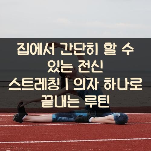 집에서 간단히 할 수 있는 전신 스트레칭｜의자 하나로 끝내는 루틴