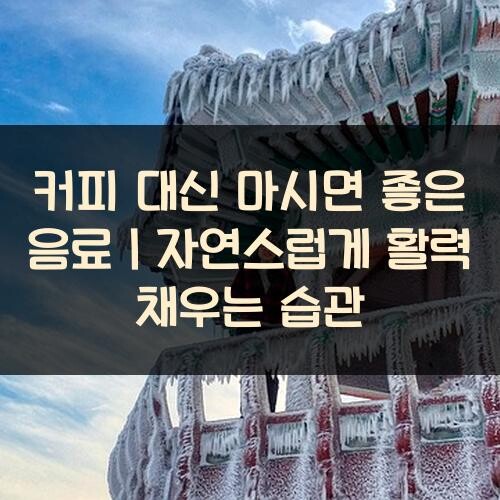 커피 대신 마시면 좋은 음료｜자연스럽게 활력 채우는 습관