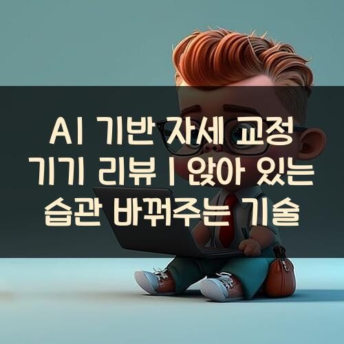 AI 기반 자세 교정 기기 리뷰｜앉아 있는 습관 바꿔주는 기술